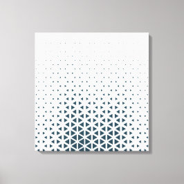 シンプル青と白 キャンバスプリント