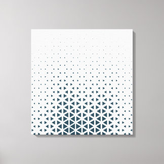 シンプル青と白 キャンバスプリント