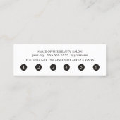 シンプル青エレガントピンクロイヤリティカード ロイヤリティカード (裏面)