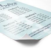 シンプル青エレガント《写真》ぼけ味 フォトプリント (角)