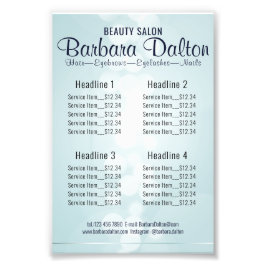 シンプル青エレガント《写真》ぼけ味 フォトプリント           