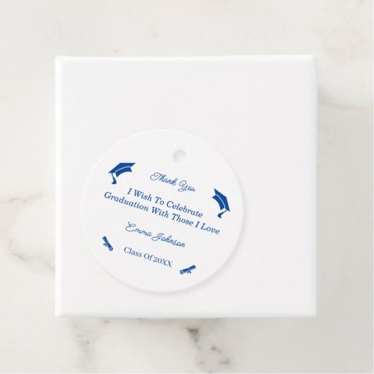 シンプル青カスタマイズ白 フェイバータグ (インサイチュ)