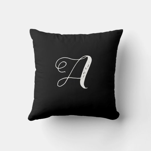 シンプル青カスタム紫の黒葉い クッション (裏面)