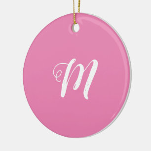 シンプル青カスタム紫の黒葉い セラミックオーナメント