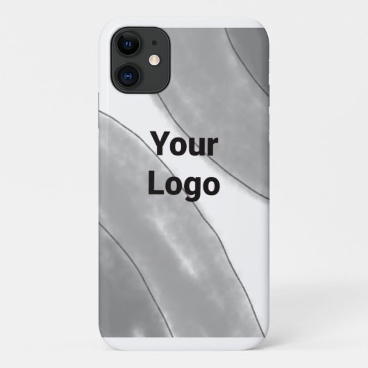 シンプル青カスタム紫の黒葉い Case-Mate iPhoneケース (裏面)