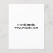 シンプル青カスタム紫ブラック葉のロゴを追加 チラシ (裏面)