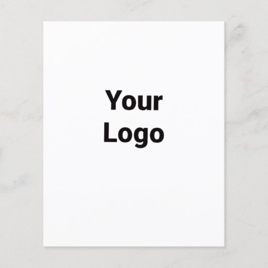 シンプル青カスタム紫ブラック葉のロゴを追加 チラシ (正面)