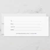 シンプル青フローラクラシックギフト証書 (裏面)