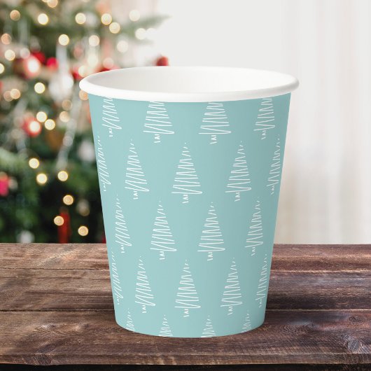 シンプル青松 紙コップ