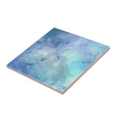 シンプル青色幾何抽象芸術パターン タイル (側面)