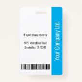 シンプル青色看護 バッジ (裏面)