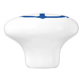 シンプル青・白航海のいかり セラミックノブ (側面)