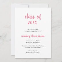 シンプル非フォトピンク卒業