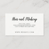 シンプル革とフェイク金ゴールドのトリム 名刺 (裏面)