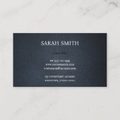 シンプル革ミニマル 名刺 (裏面)