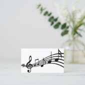 シンプル音符|名刺 名刺 (スタンド正面)