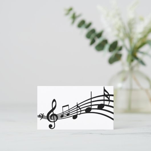 シンプル音符|名刺 名刺 (スタンド正面)