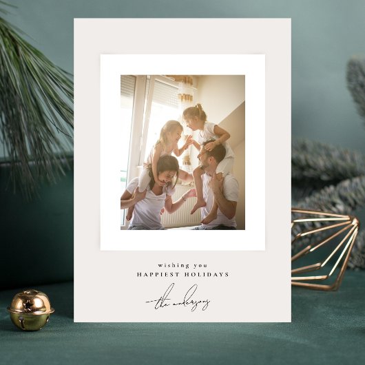 シンプル額エレガント額写真枠メリークリスマス シーズンカード