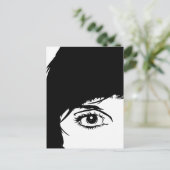 シンプル顔 ポストカード (スタンド正面)