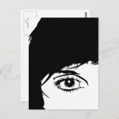 シンプル顔 ポストカード (正面/裏面)