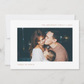 シンプル願い |ミニマリスト2枚の写真 シーズンカード (正面)