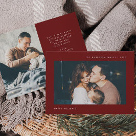 シンプル願い |ミニマリスト2枚の写真 シーズンカード