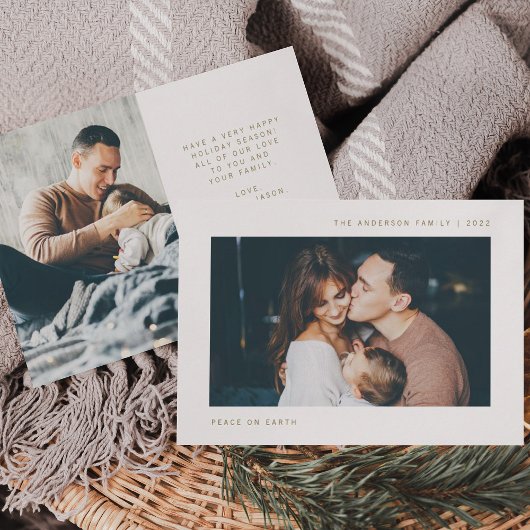 シンプル願い |ミニマリスト2枚の写真 シーズンカード