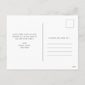 シンプル願い |ミニマル写真 シーズンポストカード (裏面)