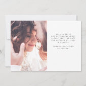 シンプル願い |写真結婚2枚 セーブザデート (裏面)