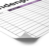 シンプル飛んでいる龍 ポスター (角)