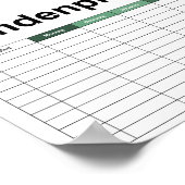 シンプル飛んでいる龍 ポスター (角)