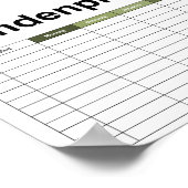 シンプル飛んでいる龍 ポスター (角)