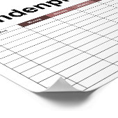 シンプル飛んでいる龍 ポスター (角)