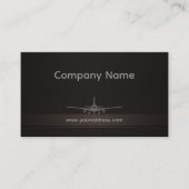 シンプル飛行機会社名刺 名刺 (正面)