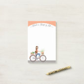 シンプル食料品エレガントショッピングの一覧 ポストイット (デスク上)