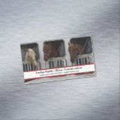 シンプル馬輸送・輸送・トレーリング マグネット名刺 (インサイチュ)