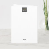 シンプル馬顔デザイン カード (裏面)