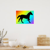 シンプル馬 ポスター (キッチン)