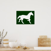 シンプル馬 ポスター (キッチン)