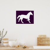 シンプル馬 ポスター (キッチン)
