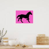 シンプル馬 ポスター (キッチン)
