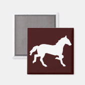 シンプル馬 マグネット (正面/裏面)