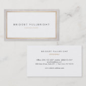 シンプル高度なプロフェッショナル金ゴールド縁ど 名刺 (正面/裏面)