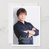 シンプル高度化、卒業発表 招待状 (正面)