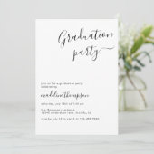 シンプル高校生写真卒業会 招待状 (スタンド正面)