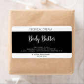 シンプル高級モダンタイポグラフィブラックラベル ラベル (インサイチュ)