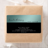 シンプル高級モダンタイポグラフィブラック製品 ラベル (インサイチュ)