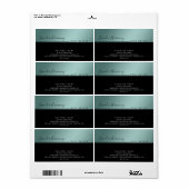 シンプル高級モダンタイポグラフィブラック製品 ラベル (フルシート)