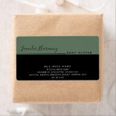 シンプル高級モダンタイポグラフィブラック製品 ラベル (インサイチュ)