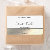 シンプル高級モダンタイポグラフィホワイト金ゴールド ラベル (インサイチュ)